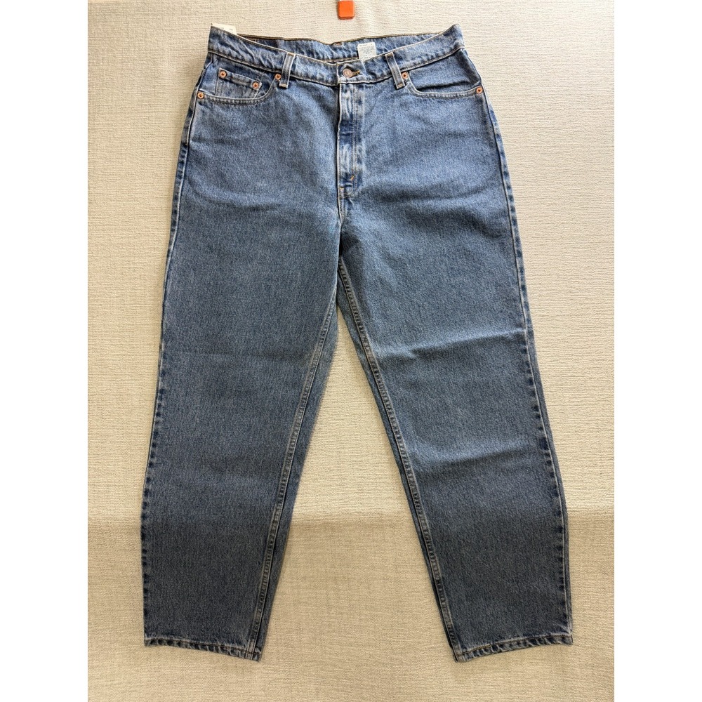 Levis 512 Jeans Womens 16 Blue Denim Cotton Slim Fit Straight Leg Medium Wash